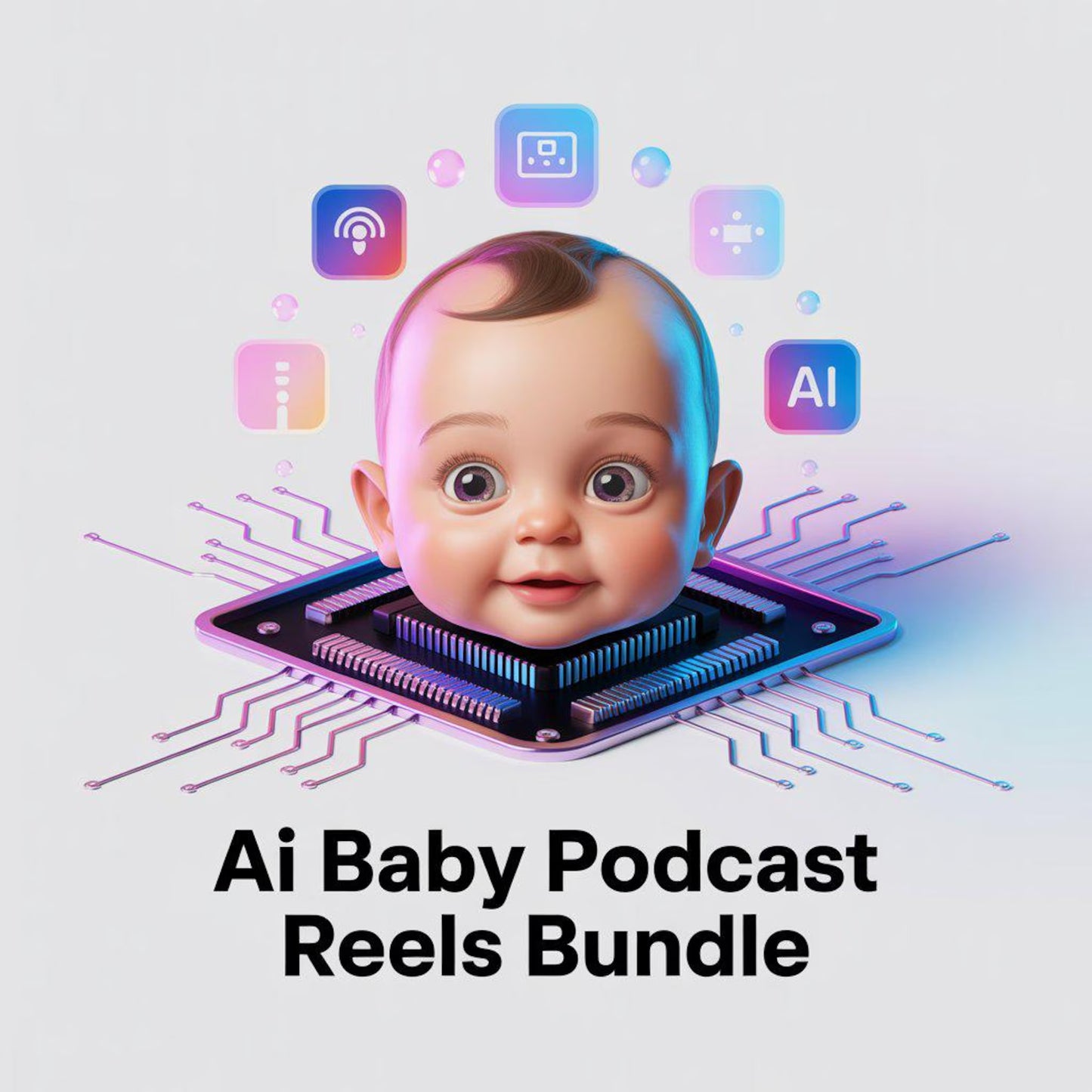 Viral AI Baby Podcast Reels Bundle – Funny, Motivational Videos for YouTube Shorts & Instagram Reels | Viral Automation Content Pack