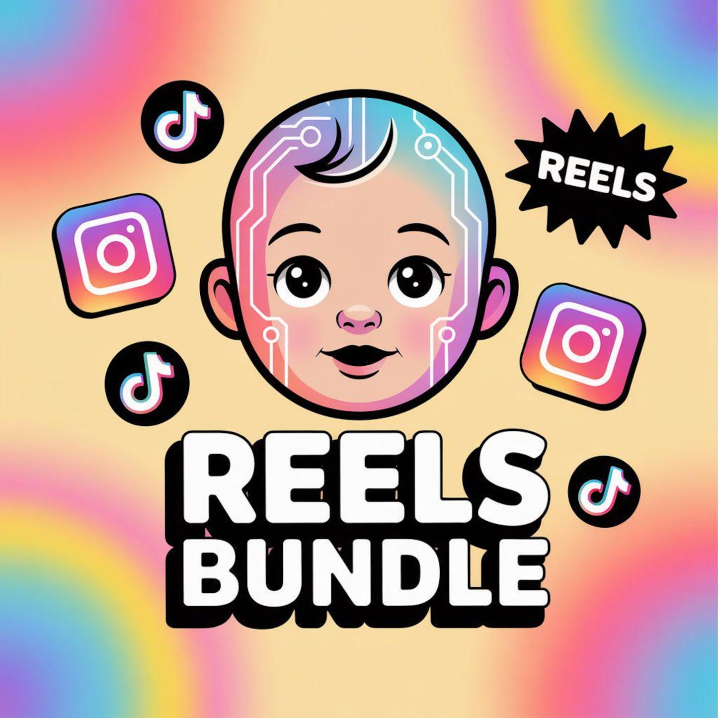Viral AI Baby Podcast Reels Bundle – Funny, Motivational Videos for YouTube Shorts & Instagram Reels | Viral Automation Content Pack