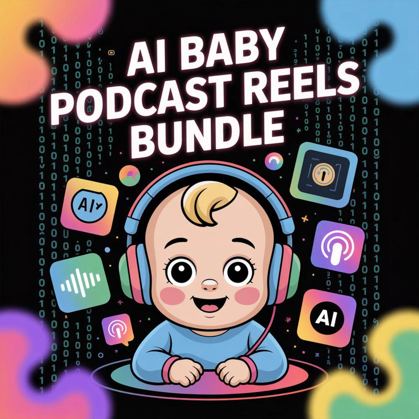 Viral AI Baby Podcast Reels Bundle – Funny, Motivational Videos for YouTube Shorts & Instagram Reels | Viral Automation Content Pack