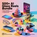 500+ Viral AI Glass ASMR Reels Bundle | reels video pack for Tiktok | Instagram template reels | Instagram Reels Set | Viral tiktok |