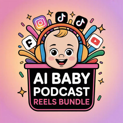Viral AI Baby Podcast Reels Bundle – Funny, Motivational Videos for YouTube Shorts & Instagram Reels | Viral Automation Content Pack