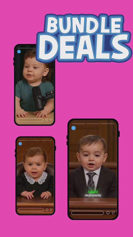 Viral AI Baby Podcast Reels Bundle – Funny, Motivational Videos for YouTube Shorts & Instagram Reels | Viral Automation Content Pack