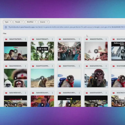 500+ AI Monkey Reels Bundle | Vlogging Videos for TikTok YouTube Instagram | Viral Animated Reels | Funny AI Monkey Shorts